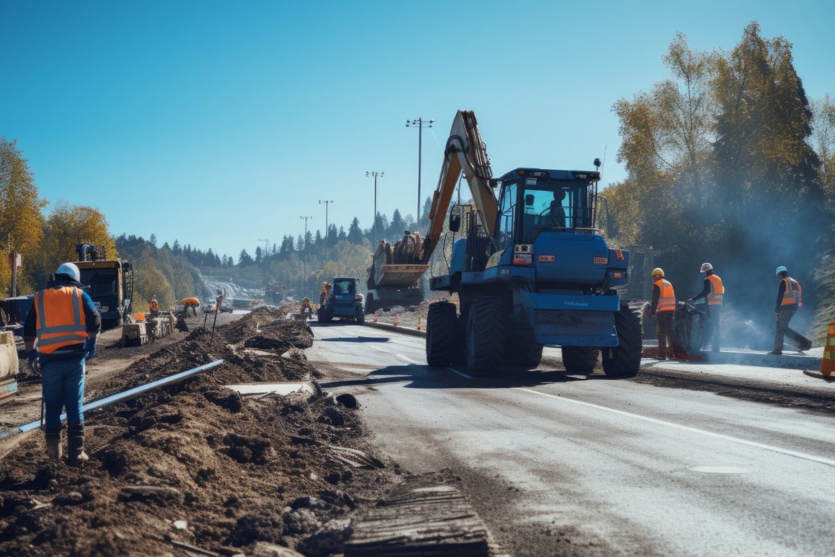 Terrassement Pour Les Projets De Construction De Routes Forestières ...