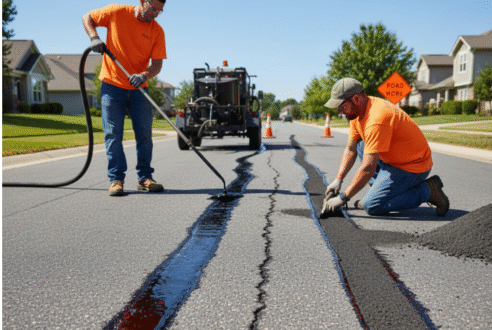 Réparation d&rsquo;asphalte : focus sur le scellement à chaud