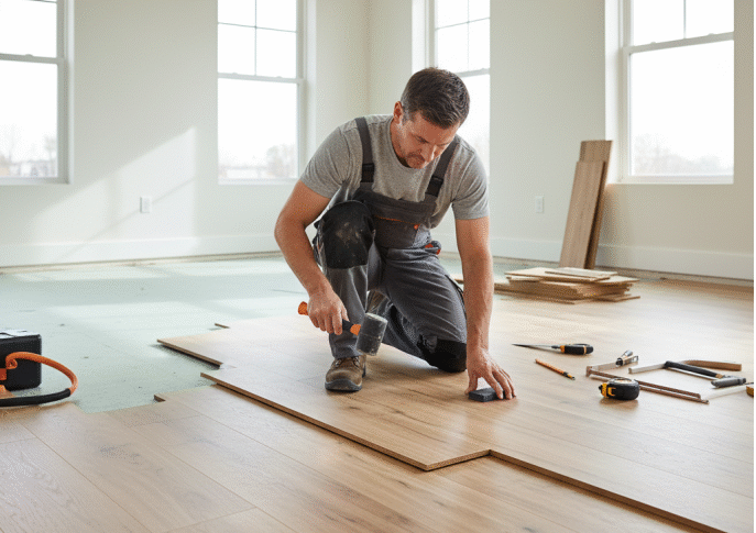 Pose de parquet flottant : osez les motifs complexes