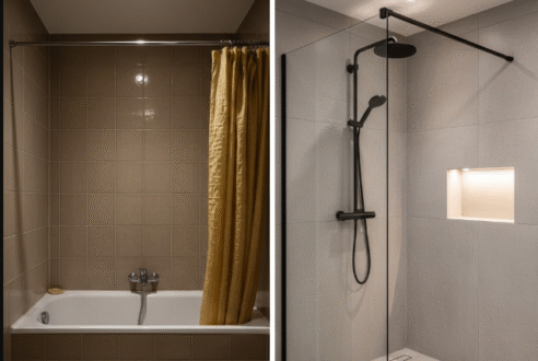 Avant/après : de la baignoire à la douche à l&rsquo;italienne, une transformation radicale
