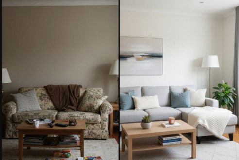 Le pouvoir du home staging : un avant/après qui a facilité la vente