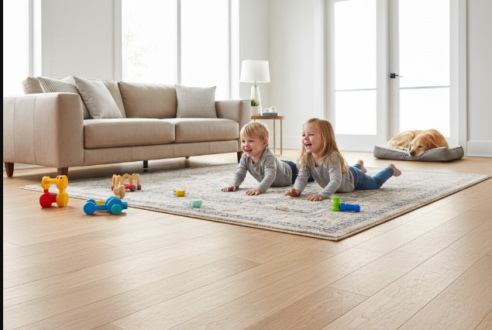 Le revêtement de sol idéal pour les familles avec enfants et animaux