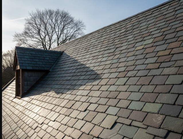 Associer le cuivre avec une toiture ardoise ou tuile