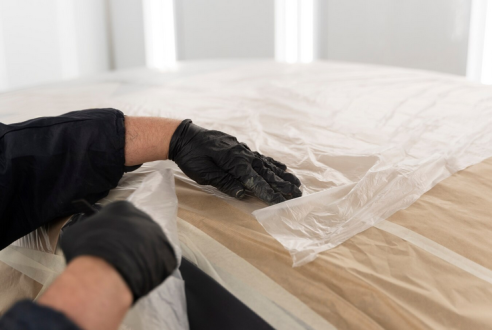 Protection menuiseries liquide (film pelable)