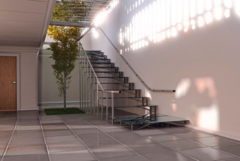 Contraste visuel : sécurité dans l&rsquo;escalier