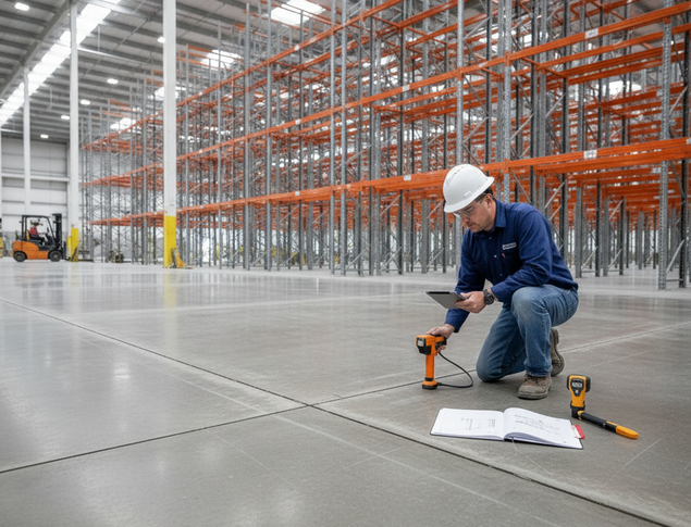 Calcul d&rsquo;épaisseur d&rsquo;un dallage béton pour rayonnage lourd