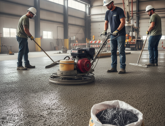 Dallage béton fibré métallique : remplacer le treillis soudé