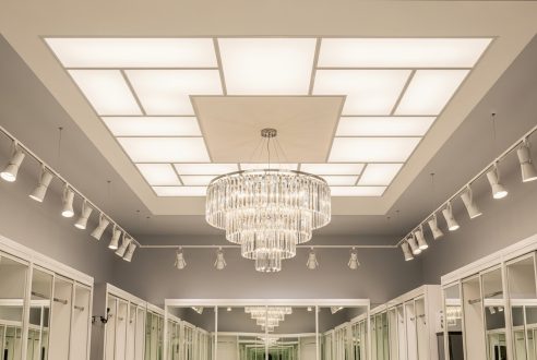 Hauteur plafond et éclairage zénithal dans le dressing