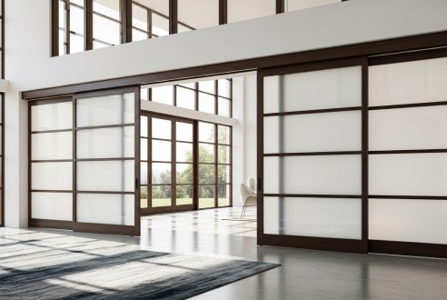 Portes coulissantes grande hauteur plafond : attention au poids