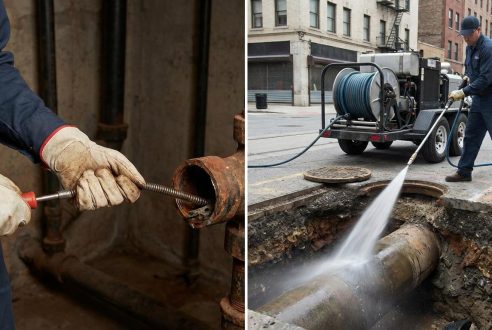 La différence entre débouchage et curage haute pression d’une canalisation