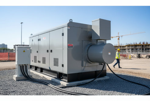 Location groupe électrogène insonorisé : respect du voisinage