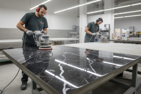 Polissage de dalles béton : transformer le brut en marbre