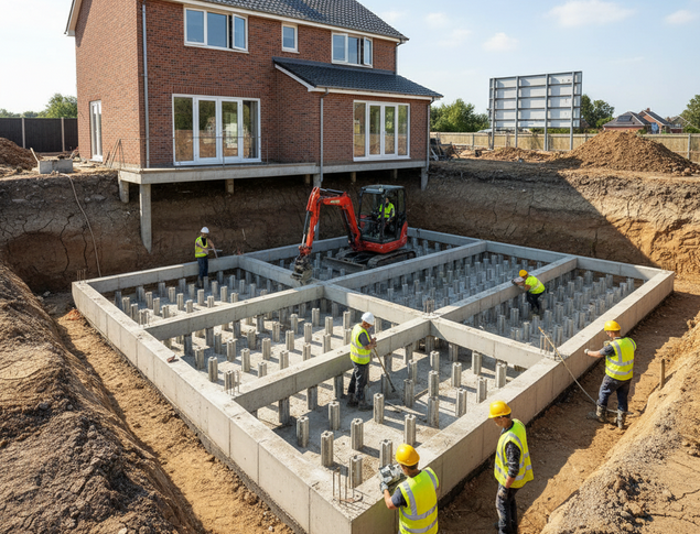 Rigidifier structure maison sur argile gonflante