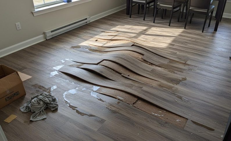 Sol gonflé par l&rsquo;eau : irréversible pour le stratifié standard