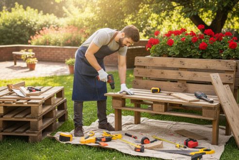 Valorisation des palettes : construire son mobilier de jardin