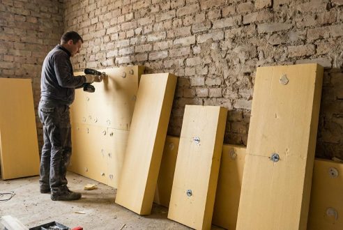 Comment caler les panneaux isolants sur un mur irrégulier ?