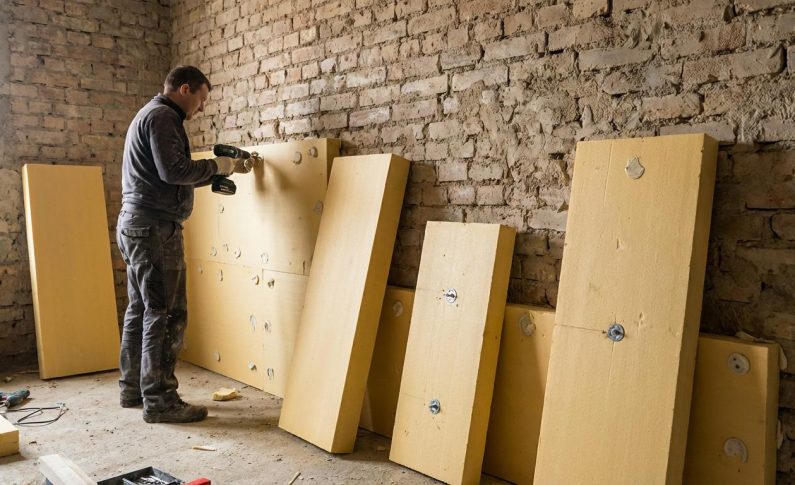 Comment caler les panneaux isolants sur un mur irrégulier ?