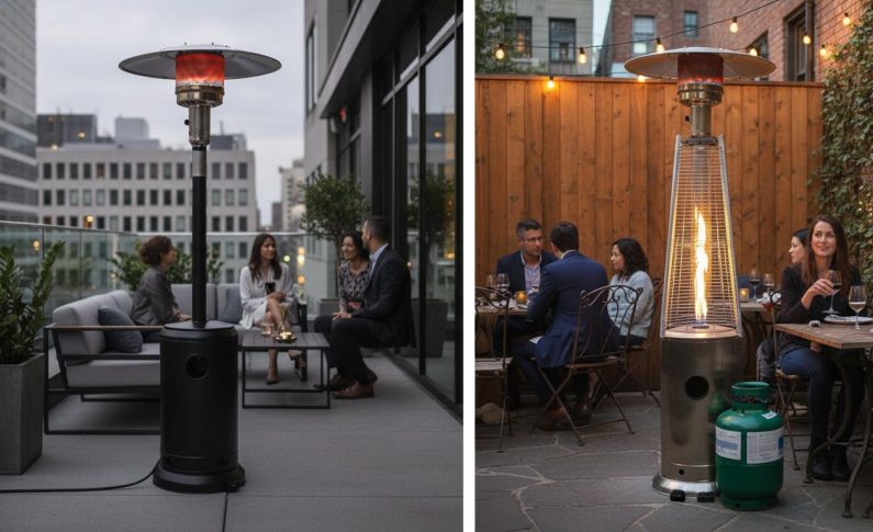 Chauffage de terrasse électrique ou gaz : quel choix pour votre établissement ?