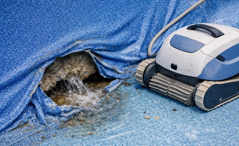 Fuite liner causée par un robot nettoyeur défectueux