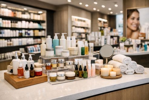 L’emplacement stratégique du présentoir produit de comptoir