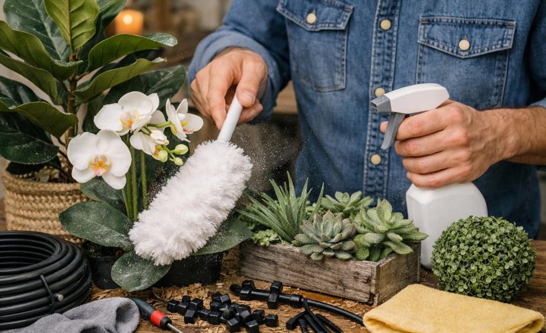 Les plantes artificielles : de véritables nids à poussière à nettoyer