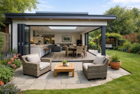 Ouvrir sa maison sur le jardin avec un agrandissement par l&rsquo;arrière