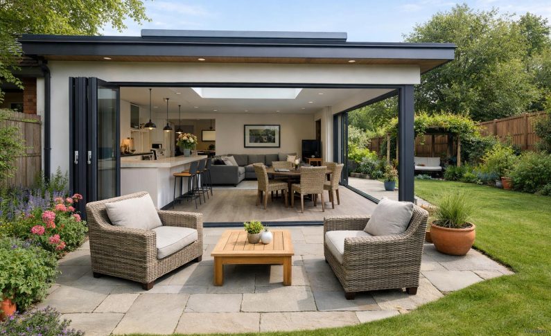 Ouvrir sa maison sur le jardin avec un agrandissement par l&rsquo;arrière