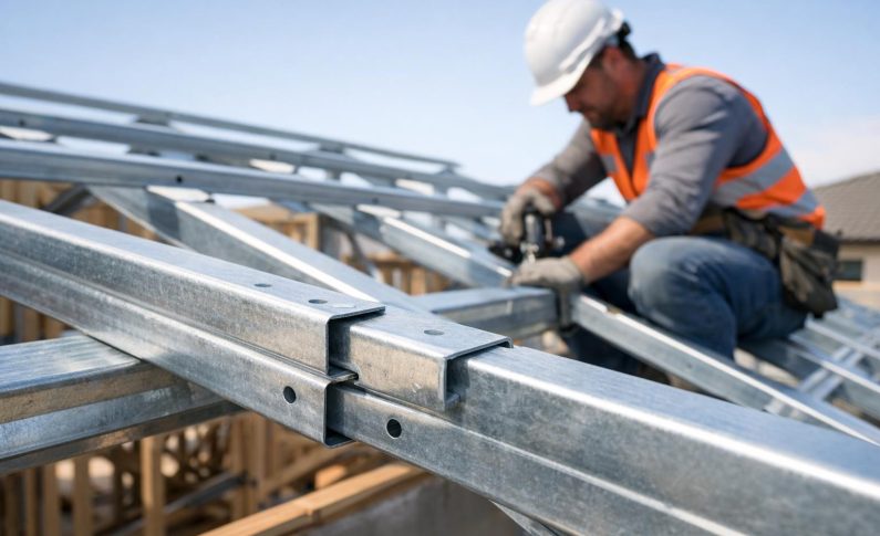 Pannes de toiture emboîtables : gagner du temps sur le montage