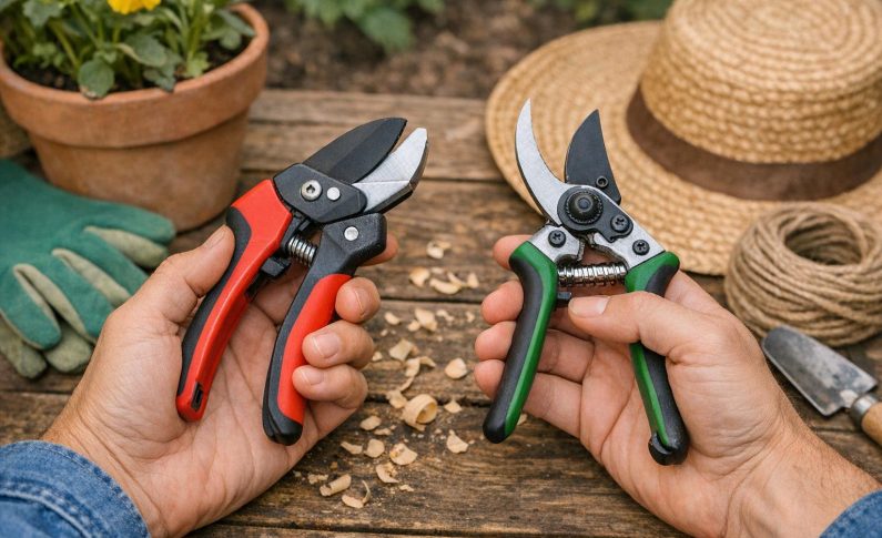 Sécateur à enclume ou à lame franche : choisir son outillage jardin