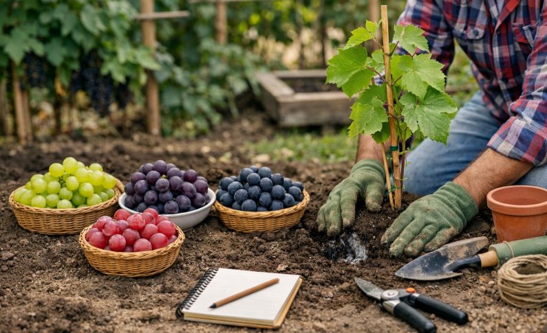 Quel cépage planter dans son jardin selon le climat ?