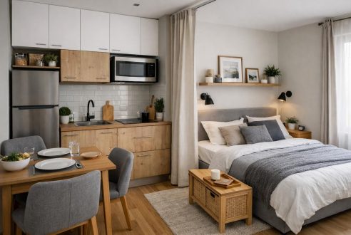 Studio de 20m2 : comment y intégrer une vraie cuisine et un coin nuit ?