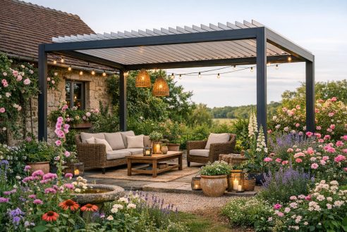 Valoriser son jardin de gîte avec l&rsquo;installation d&rsquo;une pergola bioclimatique