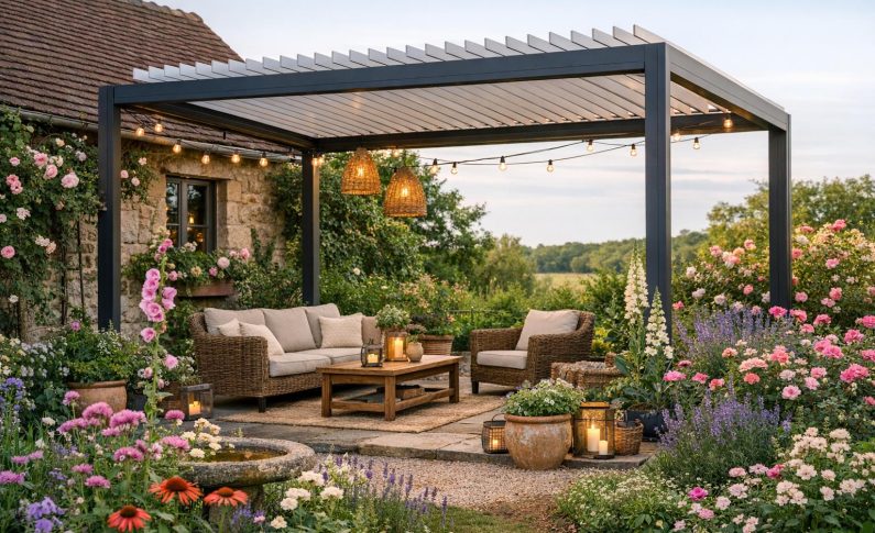 Valoriser son jardin de gîte avec l&rsquo;installation d&rsquo;une pergola bioclimatique