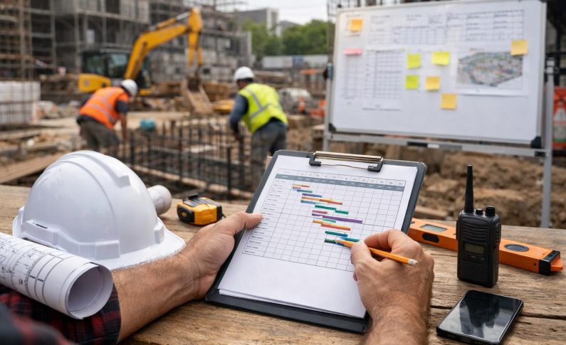 Planning des travaux : organiser votre chantier comme un pro