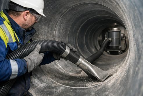Aspiration industrielle pour gros conduits