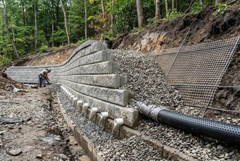 Mur de soutènement : pourquoi le drainage est la clé de sa longévité ?