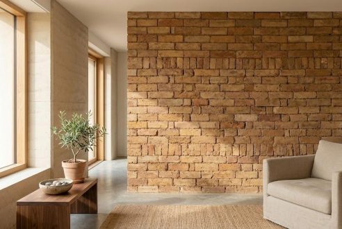 La brique de terre crue, un design authentique et moderne