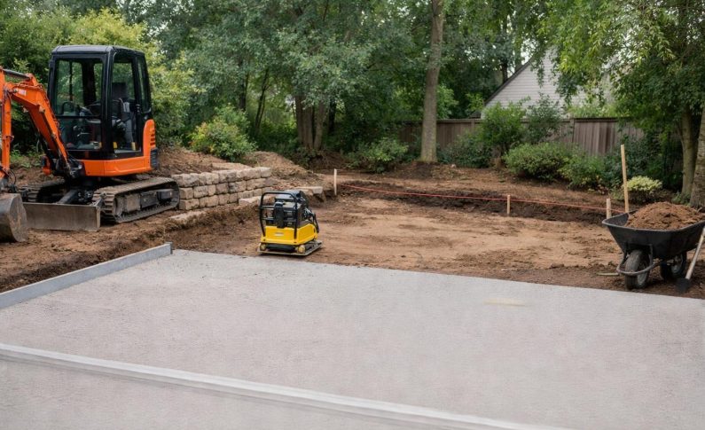 Les étapes d&rsquo;un terrassement réussi pour une future terrasse