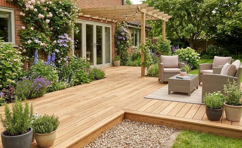 Terrasse en bois certifié FSC/PEFC : l&rsquo;atout charme de votre jardin
