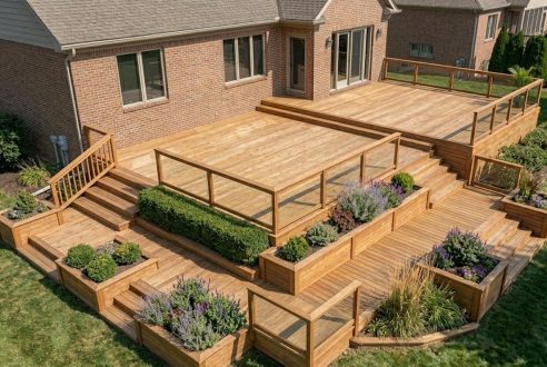 Terrasse en bois : créer des niveaux pour structurer votre extérieur
