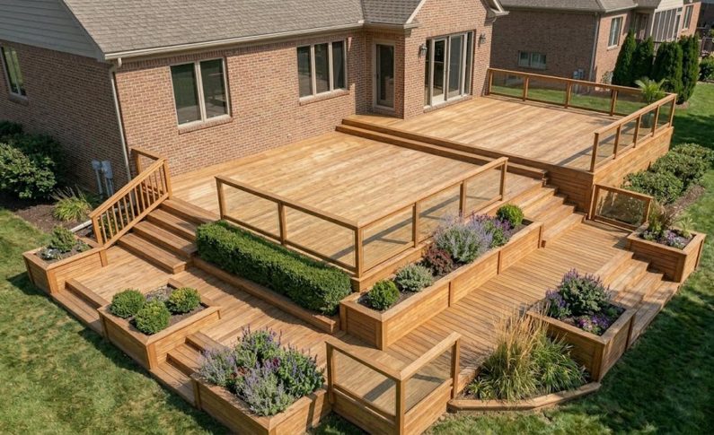 Terrasse en bois : créer des niveaux pour structurer votre extérieur