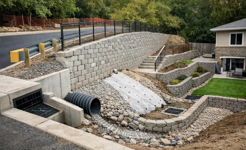 VRD : les solutions pour les terrains en contrebas de la rue