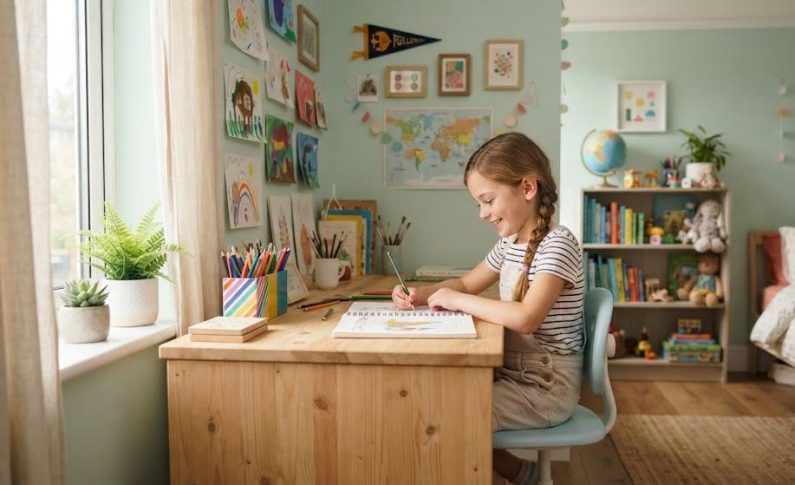 Comment aménager un coin bureau inspirant dans une chambre d&rsquo;enfant ?