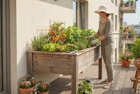 Carré potager sur pieds : la solution miracle pour votre dos et votre balcon