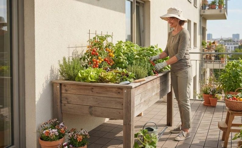 Carré potager sur pieds : la solution miracle pour votre dos et votre balcon