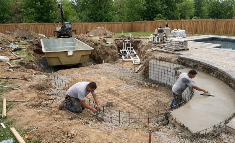 Construction de piscine : les étapes clés d&rsquo;un chantier réussi