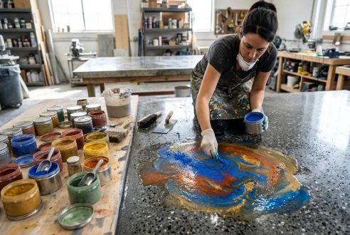 Couleurs et pigments : personnaliser son béton ciré industriel