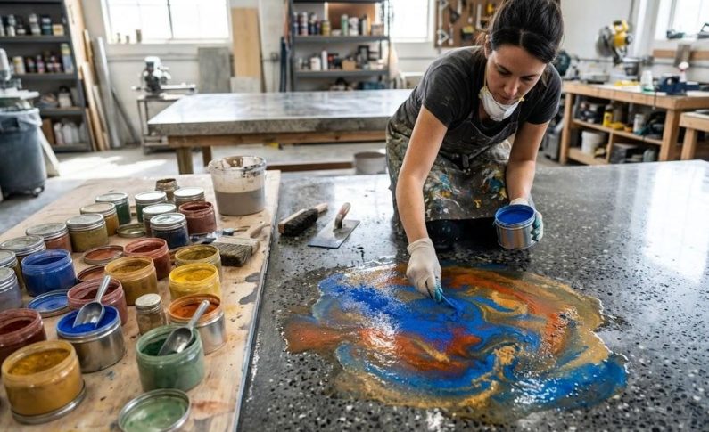 Couleurs et pigments : personnaliser son béton ciré industriel