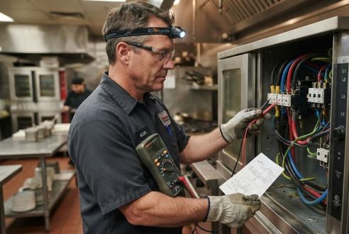 Dépannage électrique triphasé pour les appareils de cuisine professionnelle