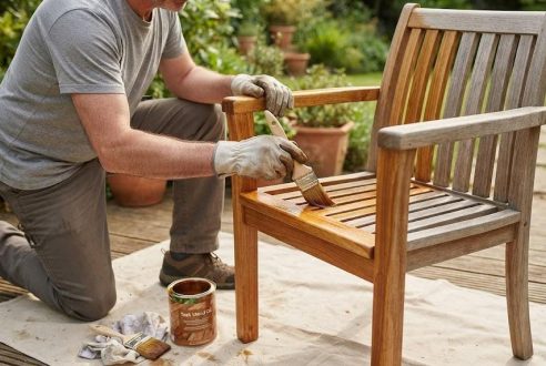 Comment lasurer ou huiler votre mobilier de jardin en bois exotique ?